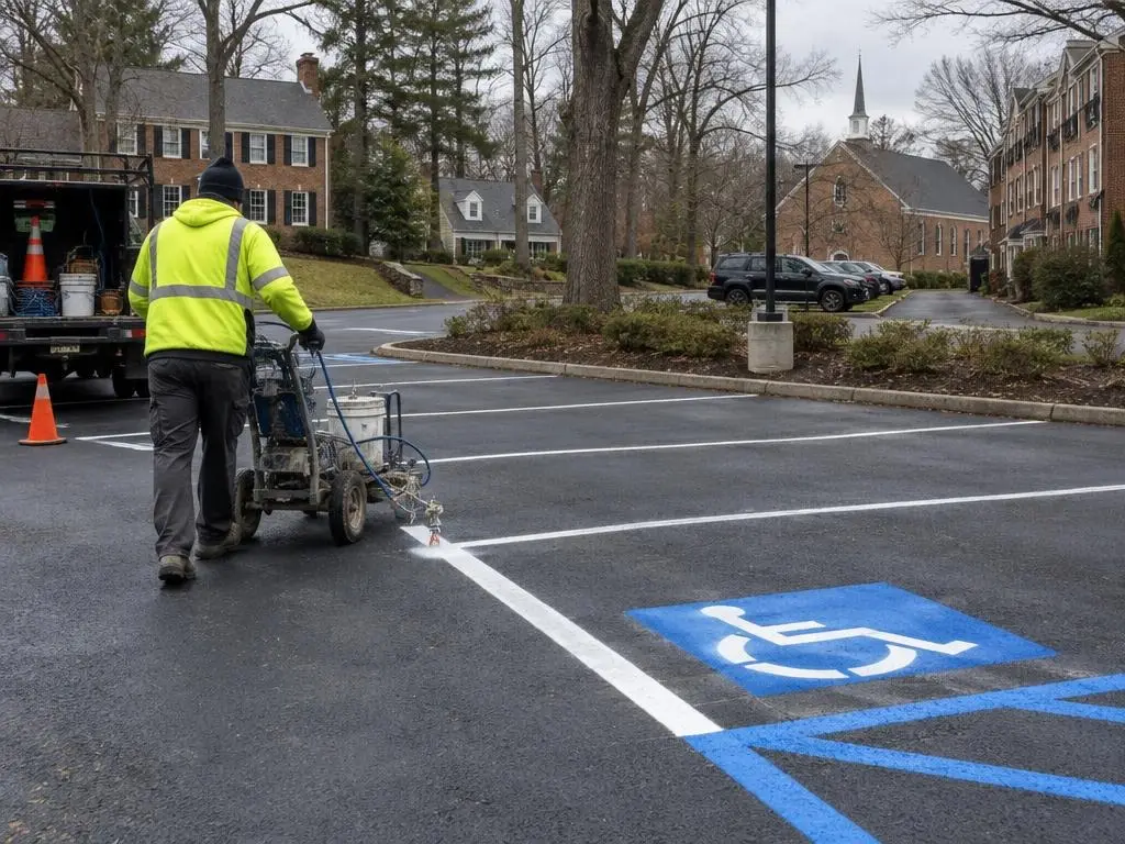 Parking Lot Striping in Alexandria, VA